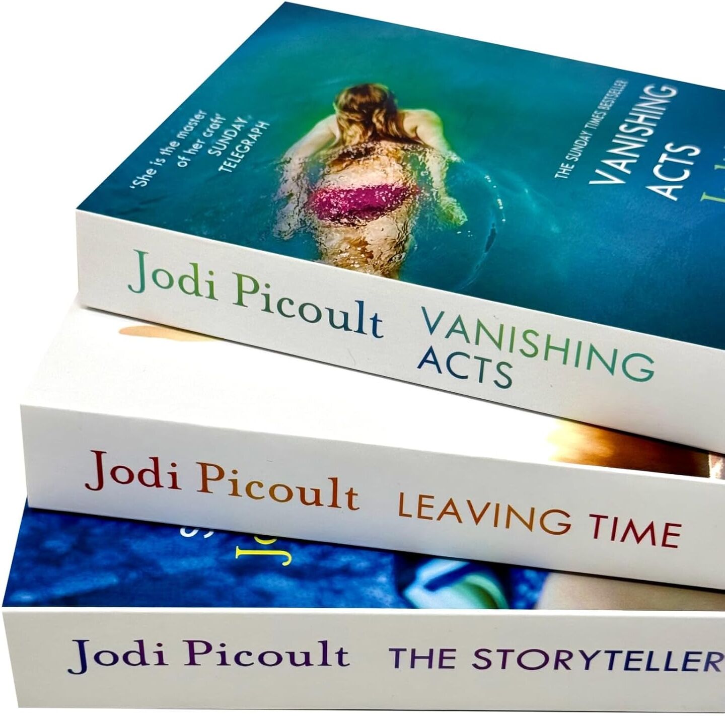 Hodder & Stoughton Picoult Collection by Jodi Picoult - The Storyteller, Leaving Time & Vanishing Acts - 3 Books Paperback Set - Adult Fiction