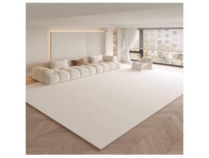VIKAMA – tapis de salon de luxe Beige, Style minimaliste moderne, pour salle d'étude, doux et épais, antidérapant, améliore la décoration de la maison
