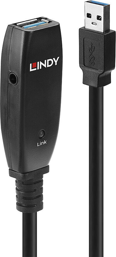 Lindy 15m USB 3.0 Slim Actieve Verlengkabel