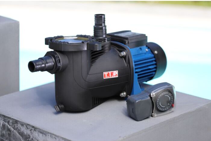 T.I.P. Poolpumpe - Filter-/Umwälzpumpe mit Vorfilter und Timer, 30 m³ Becken, 10.000 l/h,  selbstansaugend, SPP 400 FT 30443