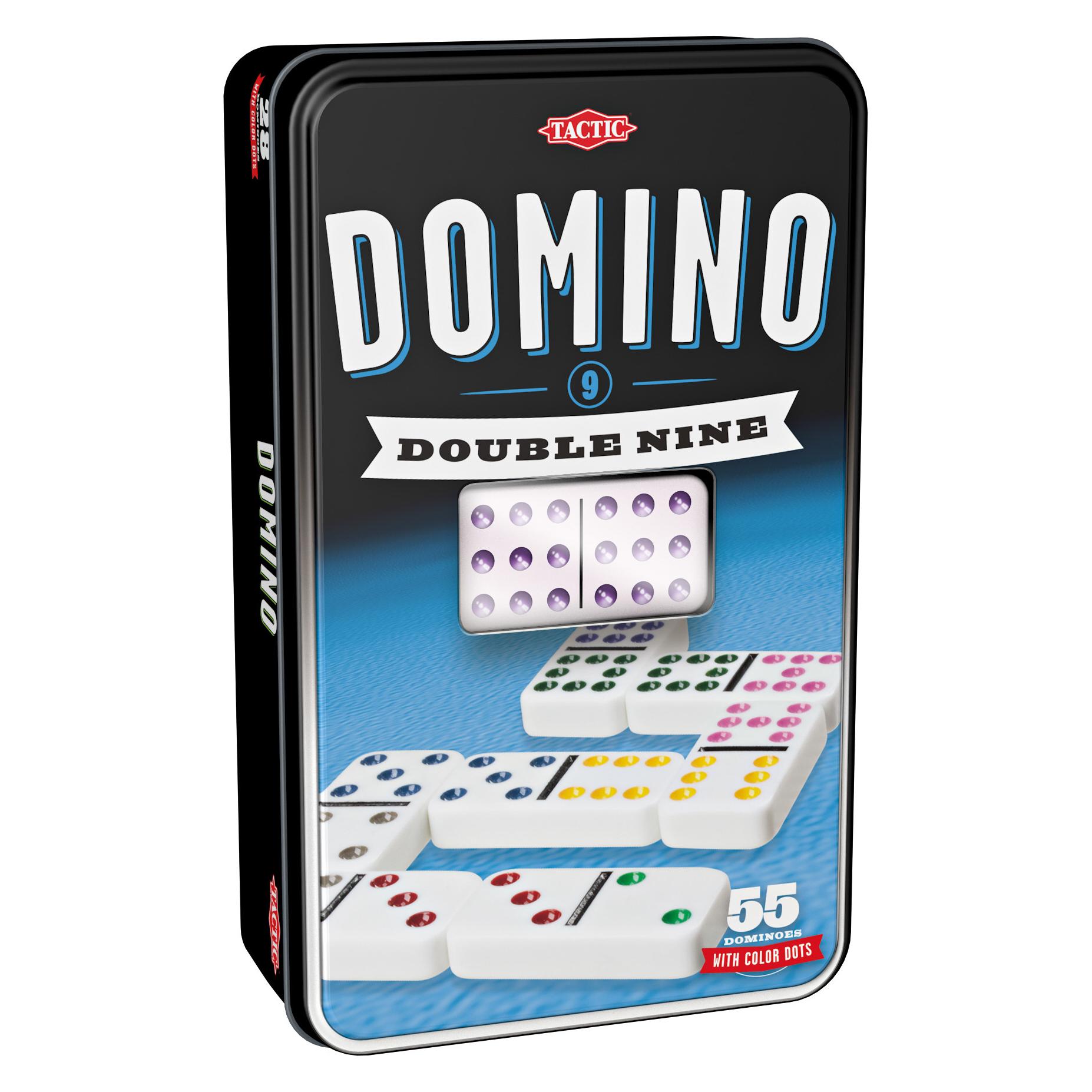 Tactic Domino Double 9, Vorschulalter, Junge/Mädchen, 5 Jahr(e), 99 Jahr(e), 47 mm, 115 mm (2 - 6 Spieler) (53914)
