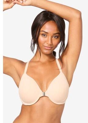 Plus Size Women's The Luna Bra by Leading Lady in Sand (Size 46 D)