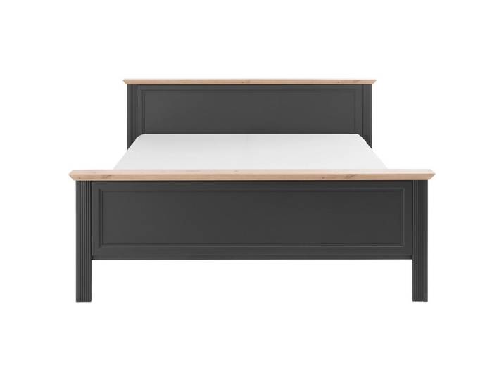 Doppelbett Landhaus-Stil 180x200 Jasmin II Graphitfarb.