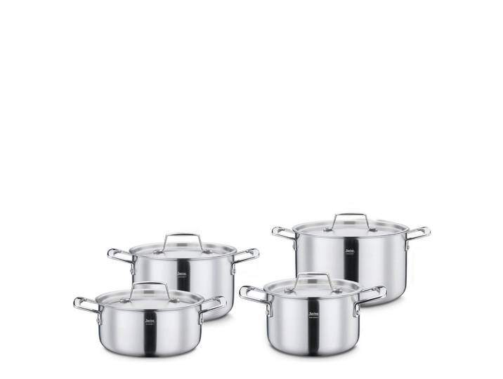 Spring Kochtopfset Gourmet, Silber, Metall, 20 cm, 2,7 L,2.7 L, rostfrei,backofengeeignet, Kochen, Töpfe, Topfsets