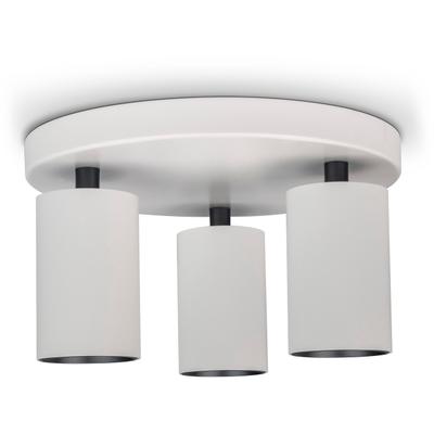 PACO HOME Wandleuchte "TIMO SQ", schwarz-weiß (weiß), 3, Ø 5,7cm H: 12,7cm, Leuchten, Wandleuchte