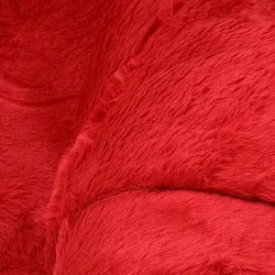 Plüschstoff, rot
