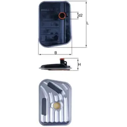 Hydraulikfilter Automatikgetriebe MAHLE HX 273 für Ford C-Max II Mondeo IV S-Max