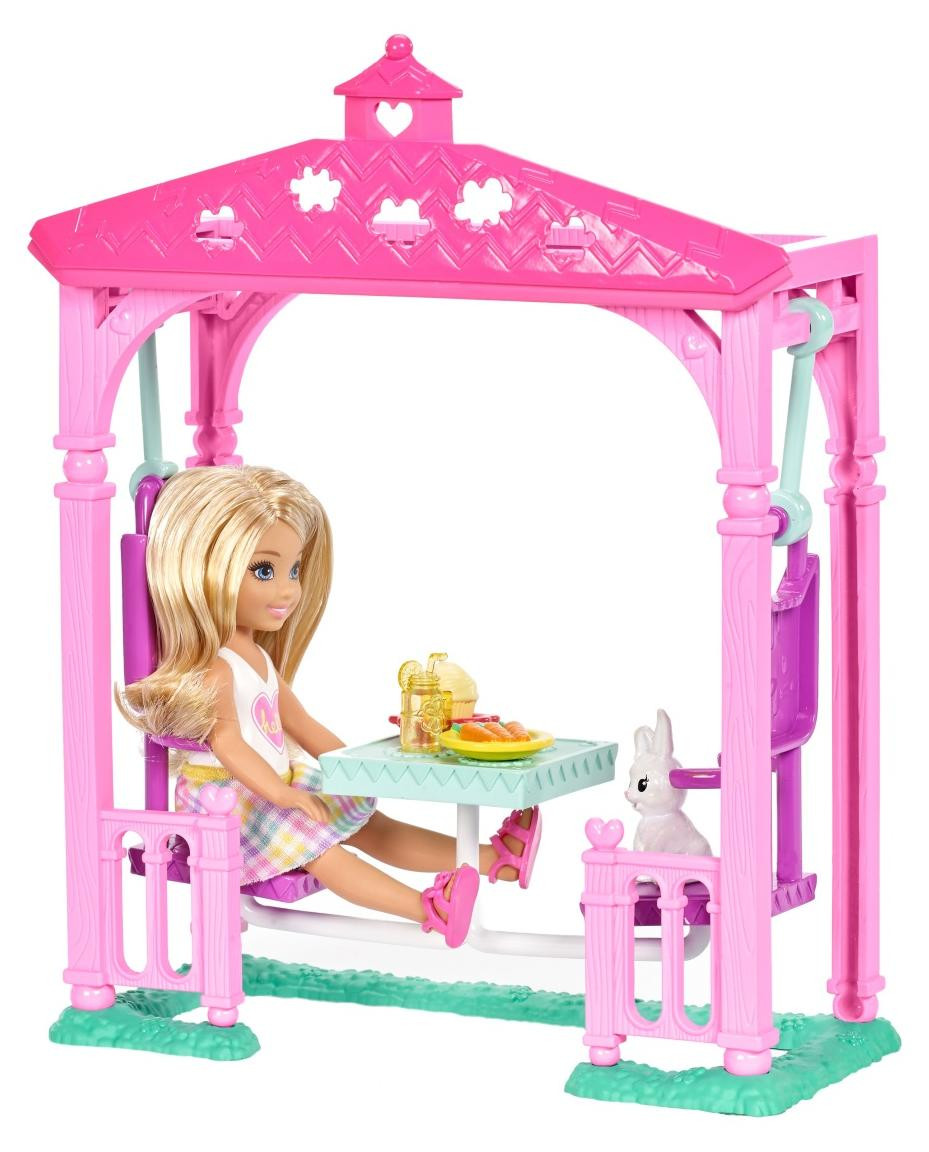 Barbie Club Chelsea pop met huisdier en picknickset, meerkleurig