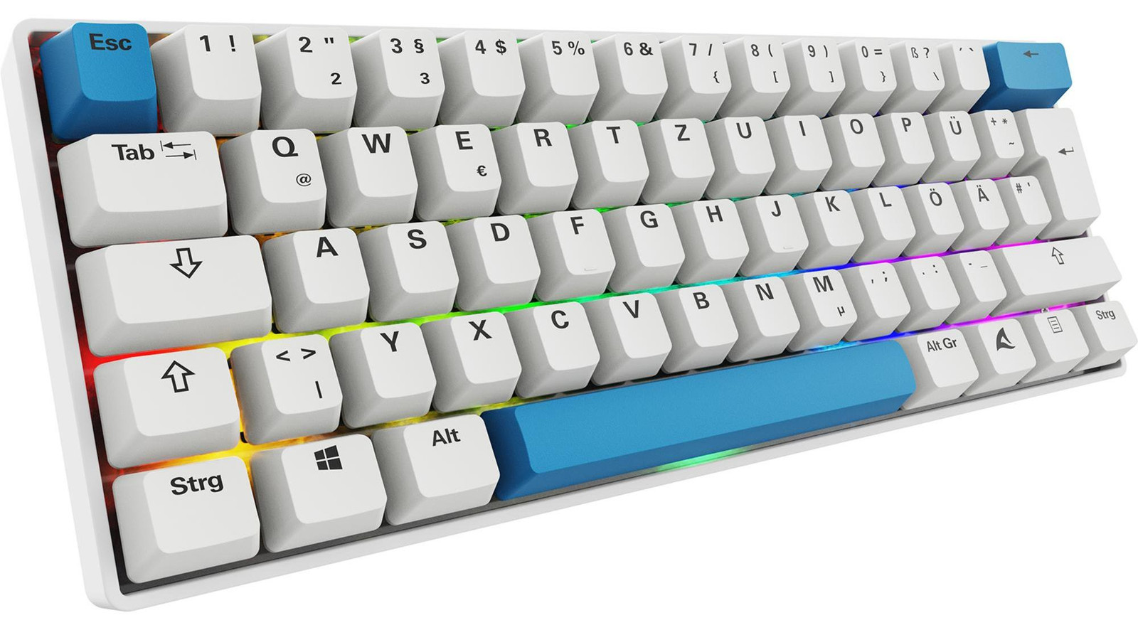 Sharkoon Skiller SGK50S4 Gen2 PBT Gaming Toetsenbord wit-geel RGB