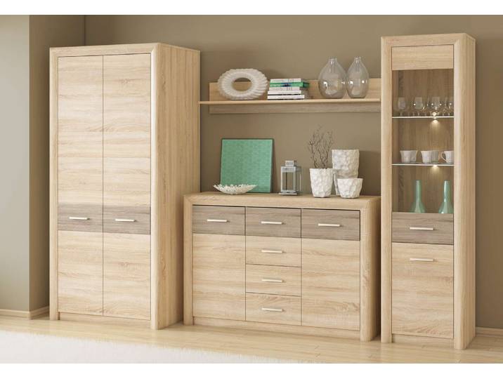 Wohnzimmer-Set Wohnzimmer Set 4-teilig – CASTEL