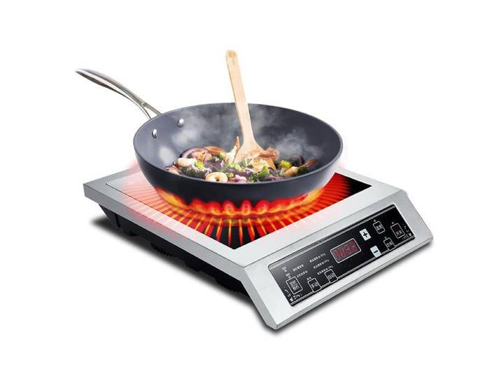 Machine de cuisson pour fondue, cuisinière à induction tactile, unité de cuisson électrique 3500W