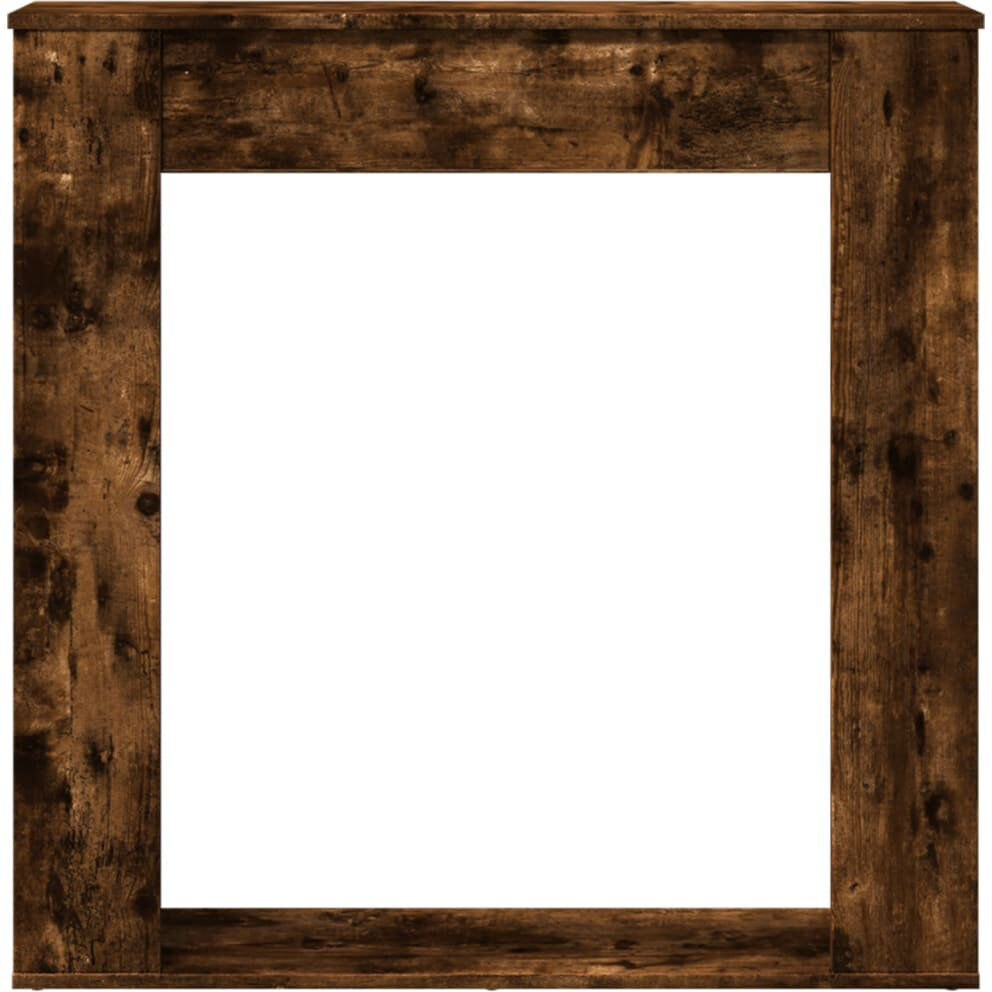 17 Stories Fireplace Mantel Surround Smoked Oak 100cm H X 100cm W X 20cm D
