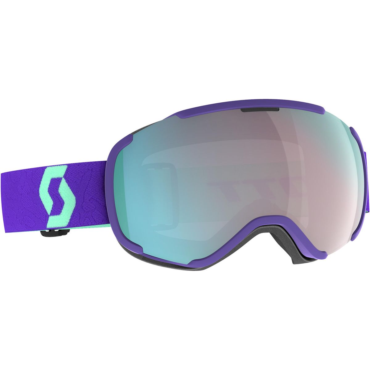 Scott Goggle Faze II deep purple + enhancer aqua chrome (5489) 2718165489351