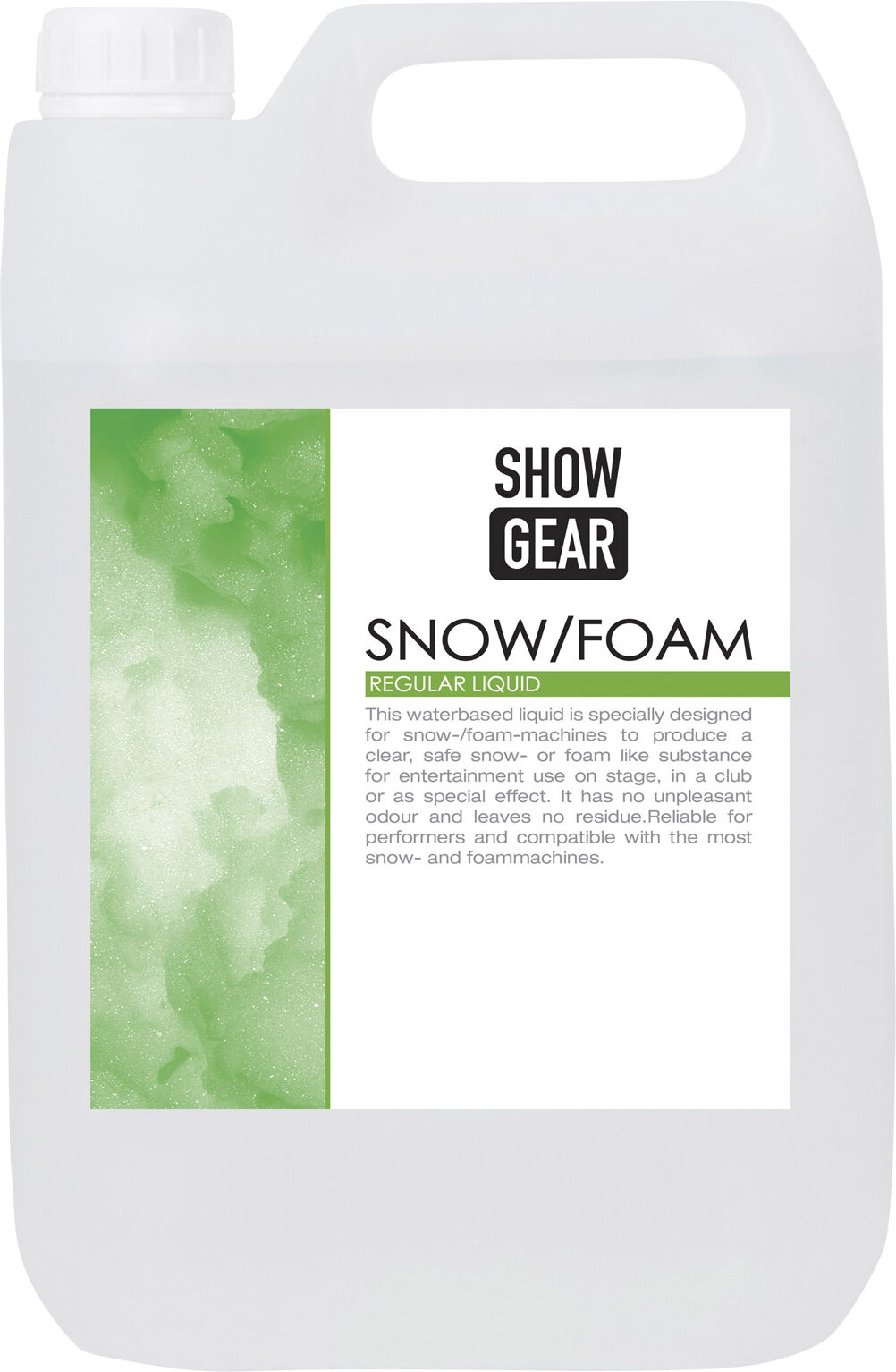 Showgear Schnee-/schaumflüssigkeit 5 Liter 5 Liter – Gebrauchsfertig