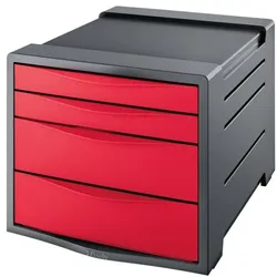 Esselte Schubladenbox VIVIDA rot, 28.1x24.4x36.5 cm