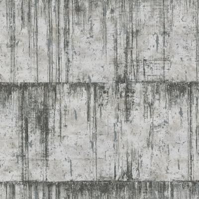 Galerie Wallcoverings Air Collection Metallic Aged Concrete Textured Wallpaper Roll