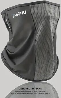 Perfect Picks Market Cycling Masks Breathable Ice Silk Neck Balaclava For Hiking, Outdoor, And Sports Cool, Windproof Face Scarf deep Gray