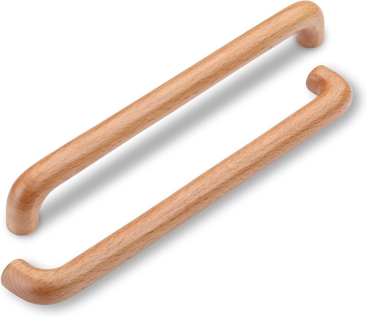 6x Massief Houten Keukenkast Deurgrepen T-Bar Handvatten