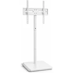 Relaxdays TV-Bodenständer (40 kg, 32" - 60"), TV Ständer, Weiss