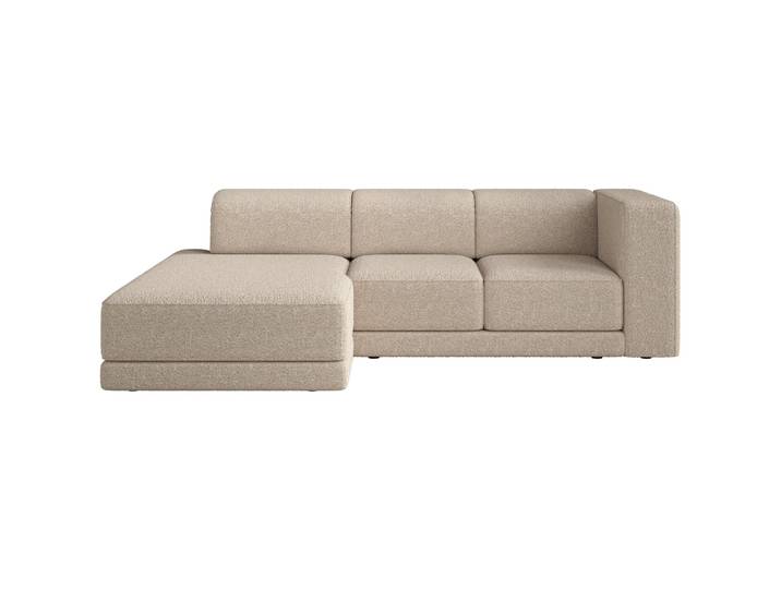 Ecksofa Novals L-förmig links mit verstellbaren Kopfstützen,