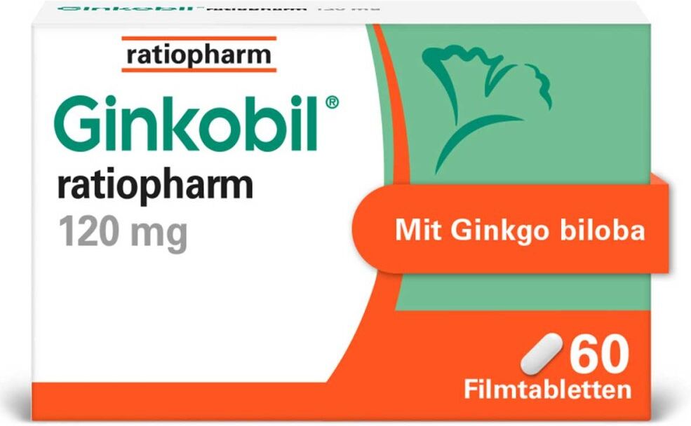 Ginkobil ratiopharm 120mg mit Ginkgo biloba 60stk