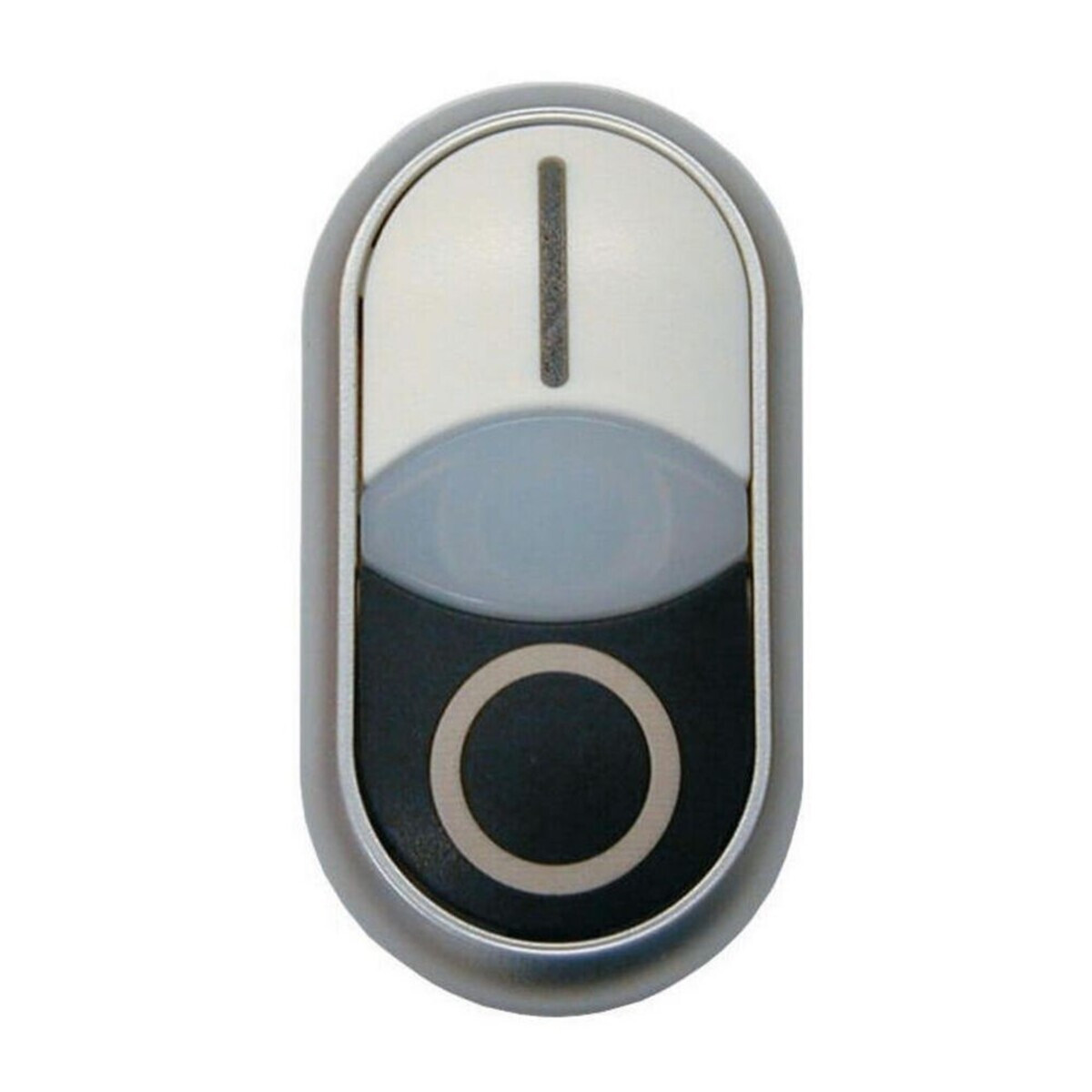 Eaton M22-DDL-WS-X1/X0 Knop - Zwart en Wit - Kunststof - IP66 - 32,2 x 54,7 mm