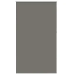 vidaXL Verdunkelungsrollo Grau 130x210cm Stoffbreite 126,6cm Polyester