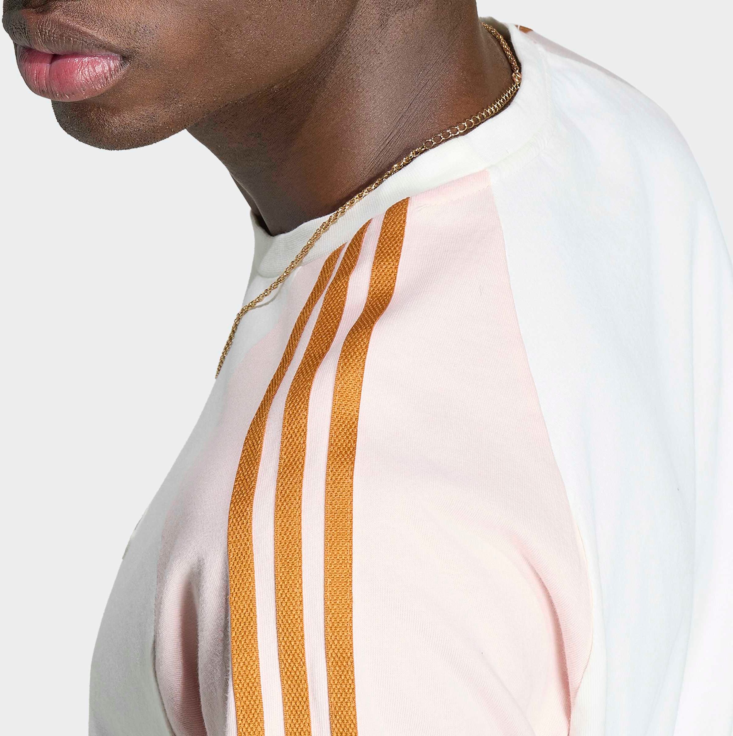 T-Shirt ADIDAS ORIGINALS "CALI, GEWASCHEN", Herren, Gr. M, sandy pink, Obermaterial: 100% Baumwolle, normal, Rundhals, Shirts T-Shirt