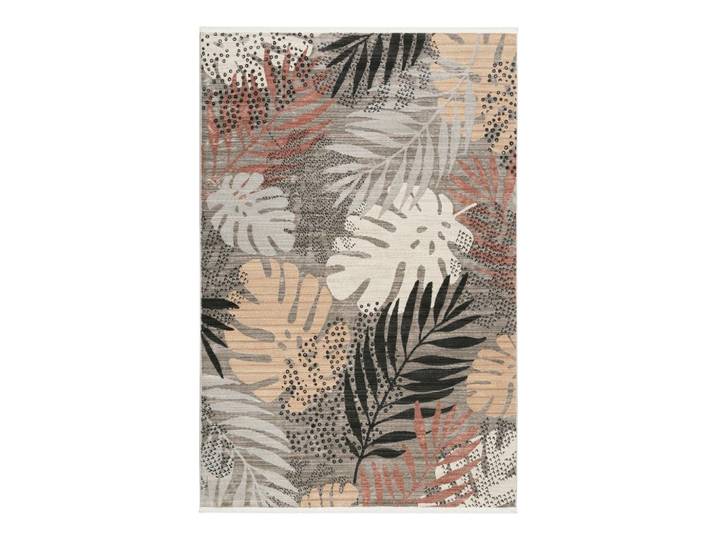 Webteppich Florence Grau/Rot/Beige 200x290 cm