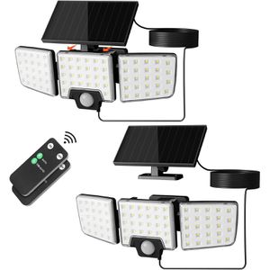 Lepro LED-Außenstrahler 10W, IP65 wasserdicht, 10 W / 1000 lm, tageslichtweiß, 230 V, Bewegungsmelder, 2 Stk.