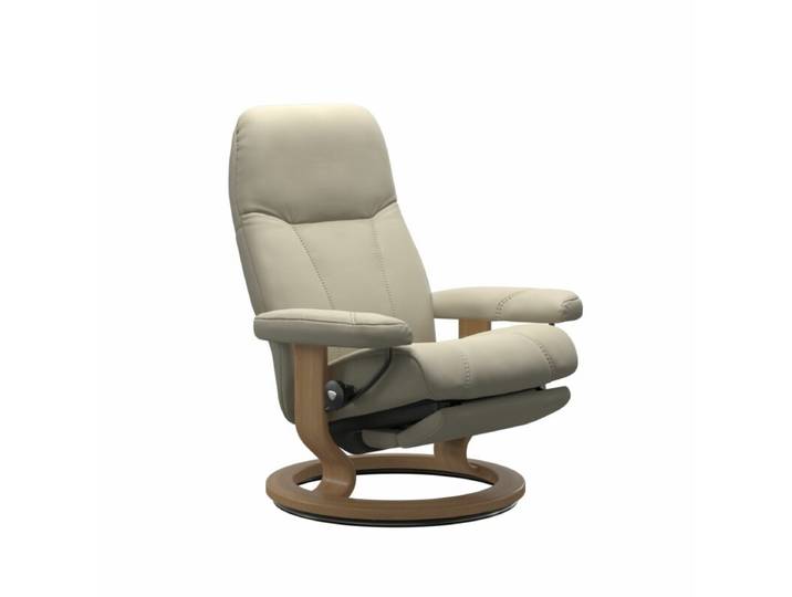 Stressless Consul Classic Power Sessel - Leder Batick Cream , Bu