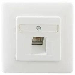 Rutenbeck Datenanschlussdose Cat6 flex 1xRJ45s Unterputz reinweiss