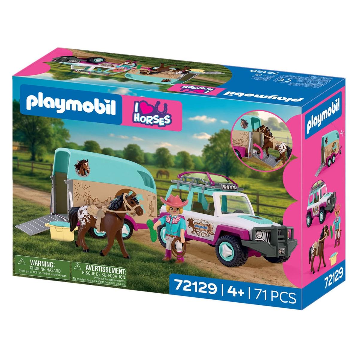 Playmobil Geländewagen mit Pferdeanhänger (72129, Playmobil Country) (72129)