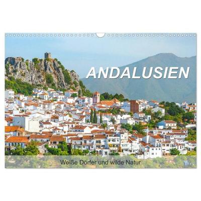 Andalusien - Weiße Dörfer und wilde Natur (Wandkalender 2027 DIN A3 quer), CALVENDO Monatskalender