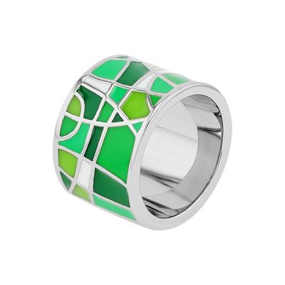 Fingerring AKZENT "Brinda, langlebig" Gr. 62, weiß, Fingerringe, Damen, 62, Edelstahl, Fingerring