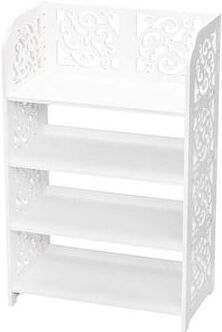 karlinc 4 Tier Home Storage Organizer Standing Shoe Rack Shelf Cabinet