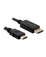 Delock Cable Displayport / HDMI - DisplayPort auf HDMI Anschlusskabel 3m (82435)