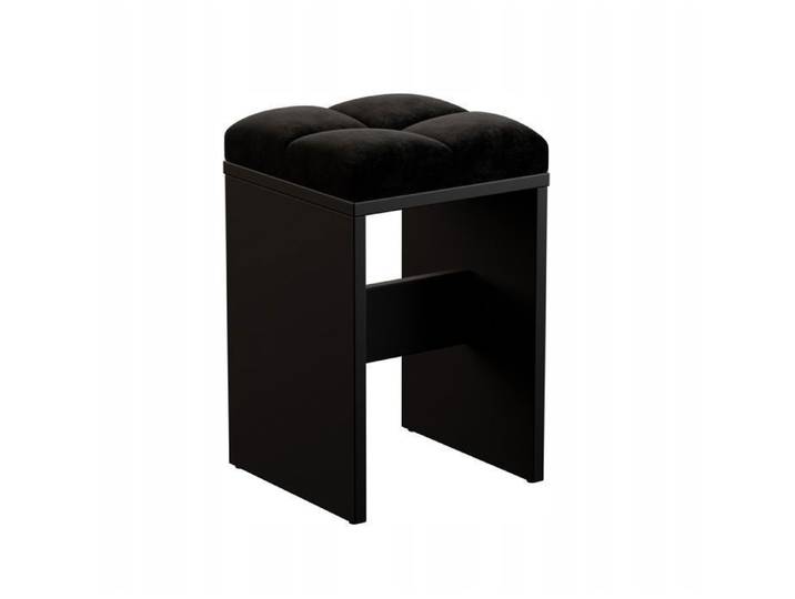 Tabouret / Siège pour coiffeuse table de maquillage ou salon / Noir assise velour 30x30x47cm