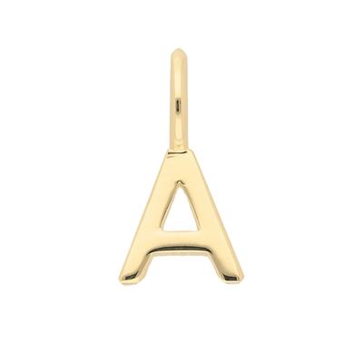 Buchstabenanhänger ADELIA´S "Buchstabenanhänger A 333 Gold ( 8K )", gold, Schmuckanhänger, Damen, A, Gold, Goldanhänger Buchstabe A