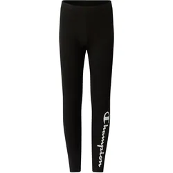 CHAMPION Mädchen Leggings mit Script-Logo Schwarz - XL