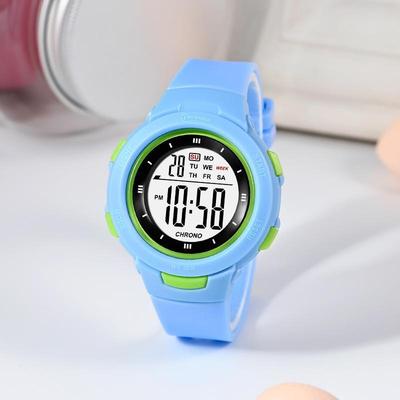 Everyday Crate MINGRUI Kids Digital Sport Watch 30M Waterproof Kids Watch With LED Backlight Alarm Stopwatch light Blue