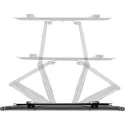 SpeaKa Professional SpecialX TV-Wandhalterung (Wand, 45 kg, 32" - 70"), TV Wandhalterung, Schwarz