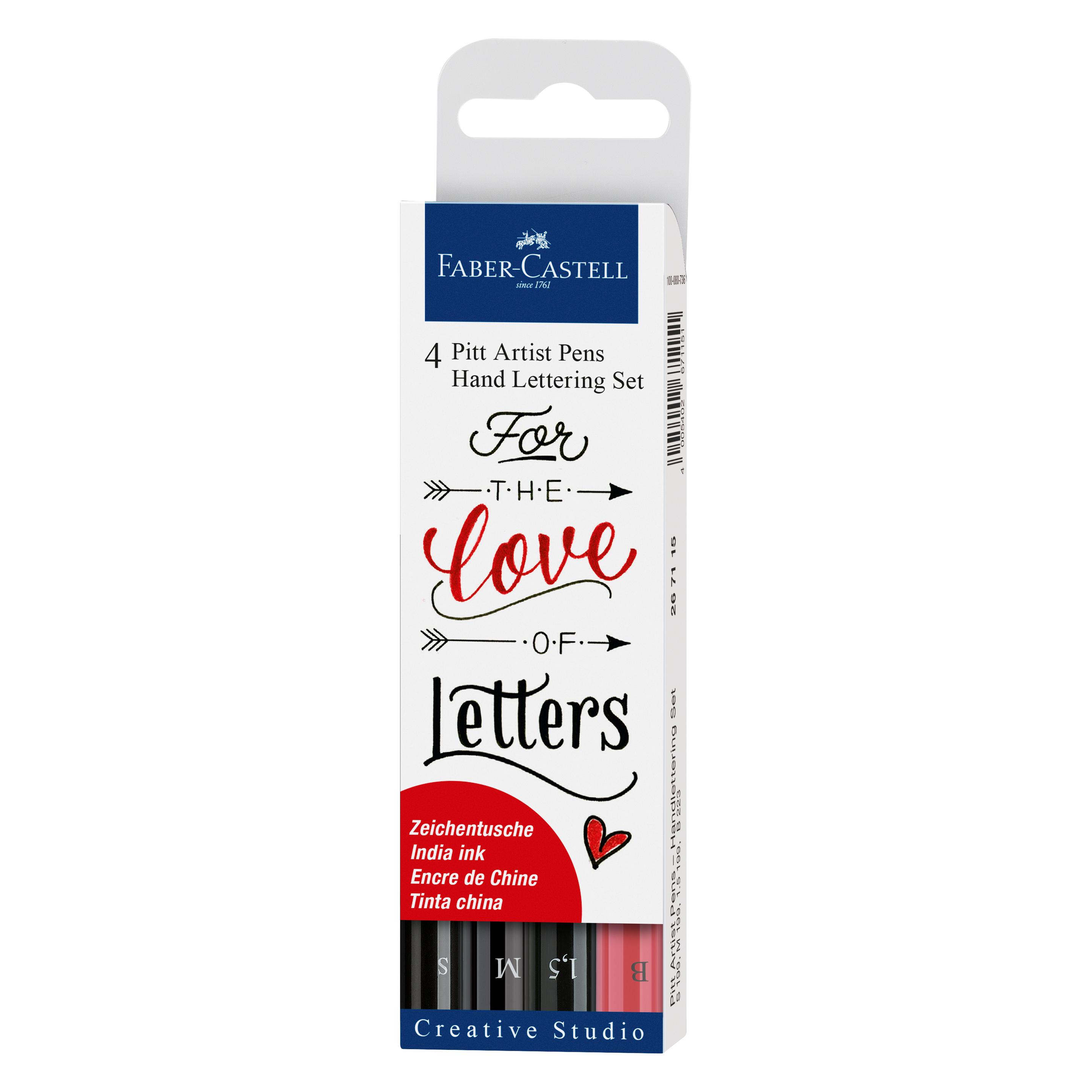 Faber-Castell Pitt Artist Pen Handlettering (4x) (267115)