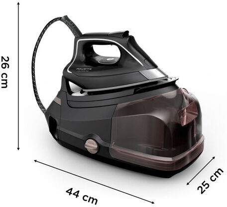 Rowenta Steam Pro 2800 W 1,3 L Piastra Microsteam 400 HD 3De Laser Beige, Nero
