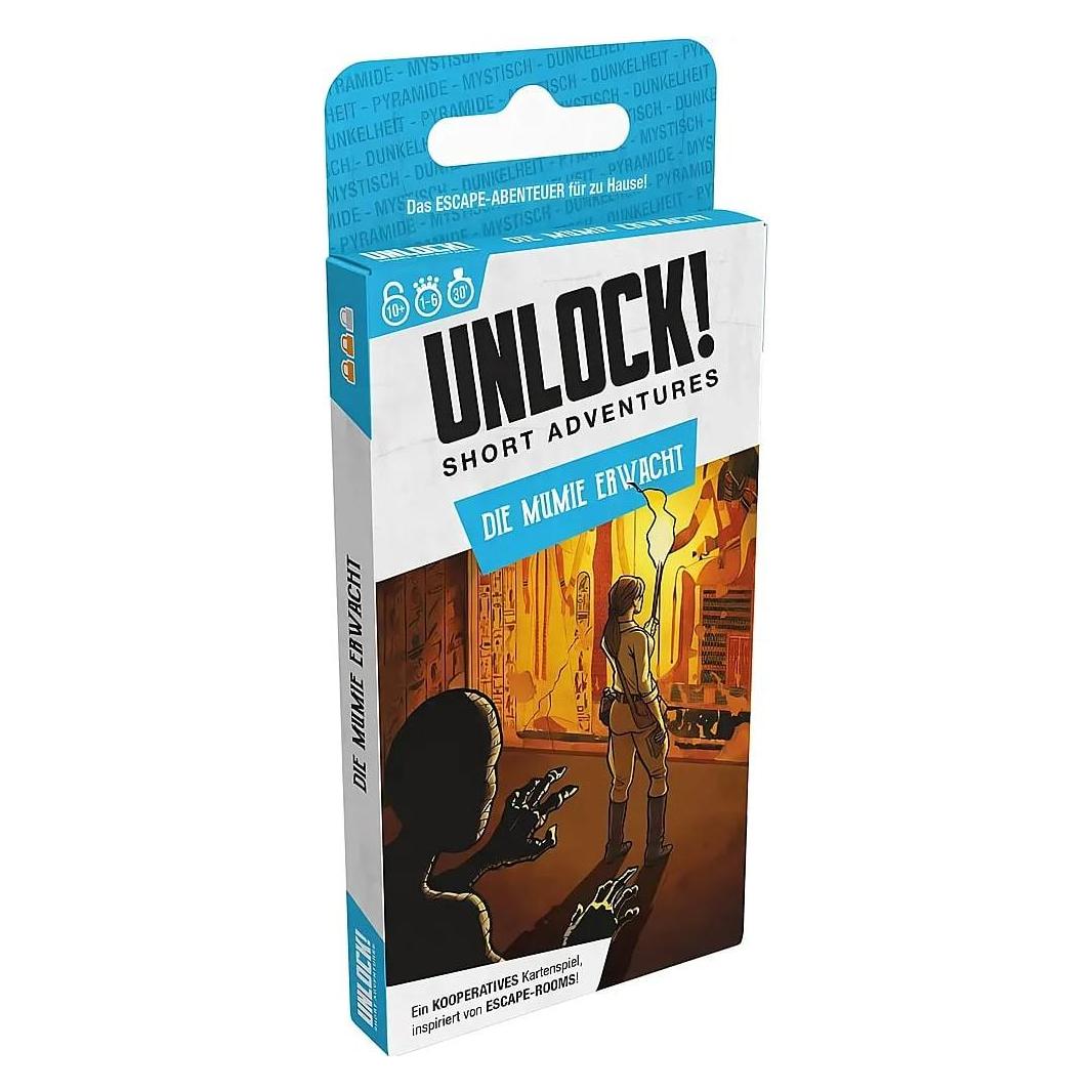 Asmodée SCOD0106 - Unlock! Short Adventures: Die Mumie erwacht, Rätselspiel, für 1-6 Spieler (Deutsch, 1 - 6 Spieler) (SCOD0106)