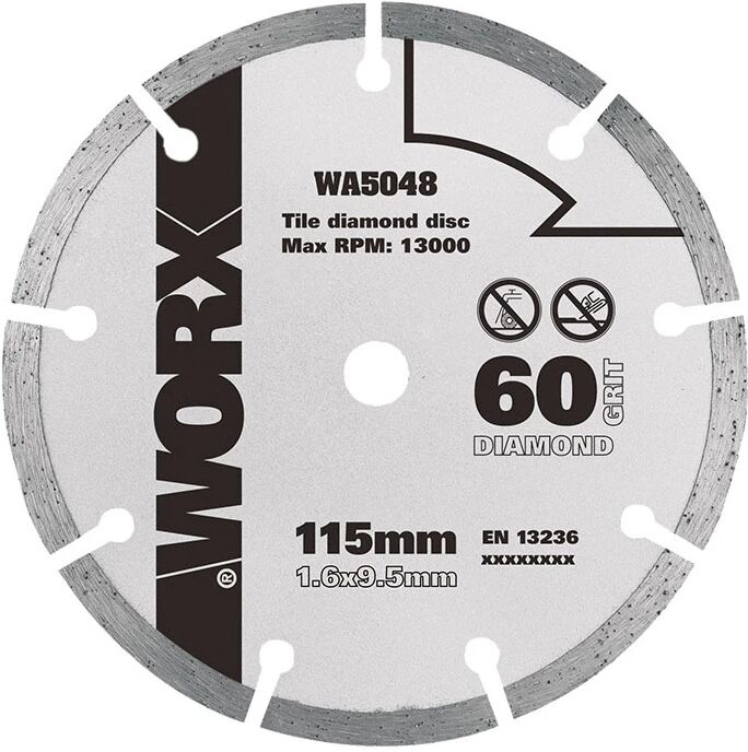 Worx DISCO DA TAGLIO DIAMANTATO 115MM