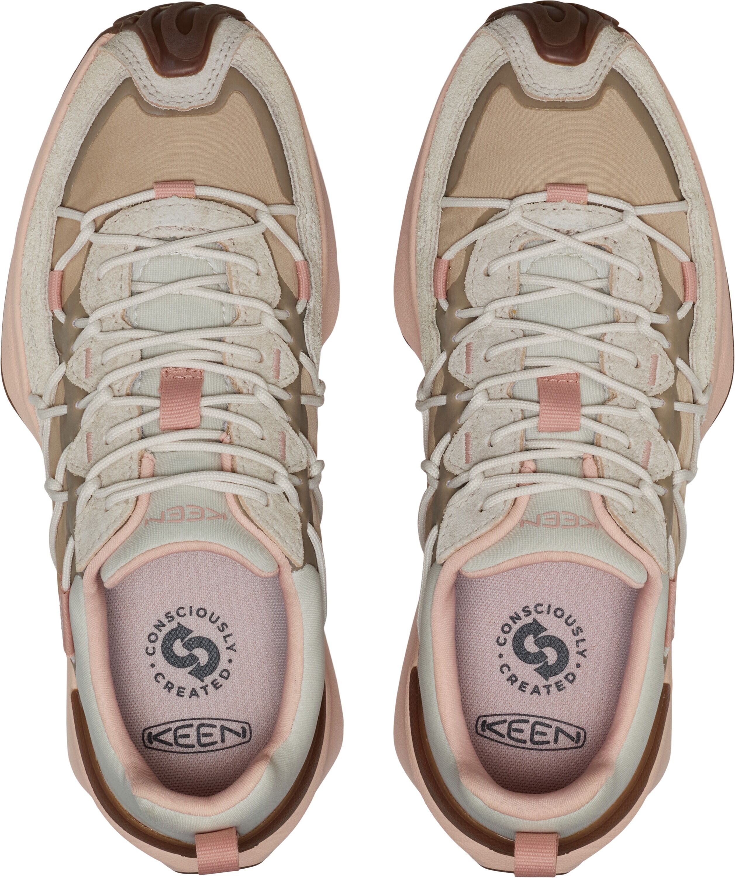 Sneaker KEEN "UNEEK TREKKER", Damen, Gr. 37, Synthetik, beige (plaza taupe, cameo rose), Synthetik, Textil, Schuhe Sneaker plaza taupe, cameo rose 37, Synthetik