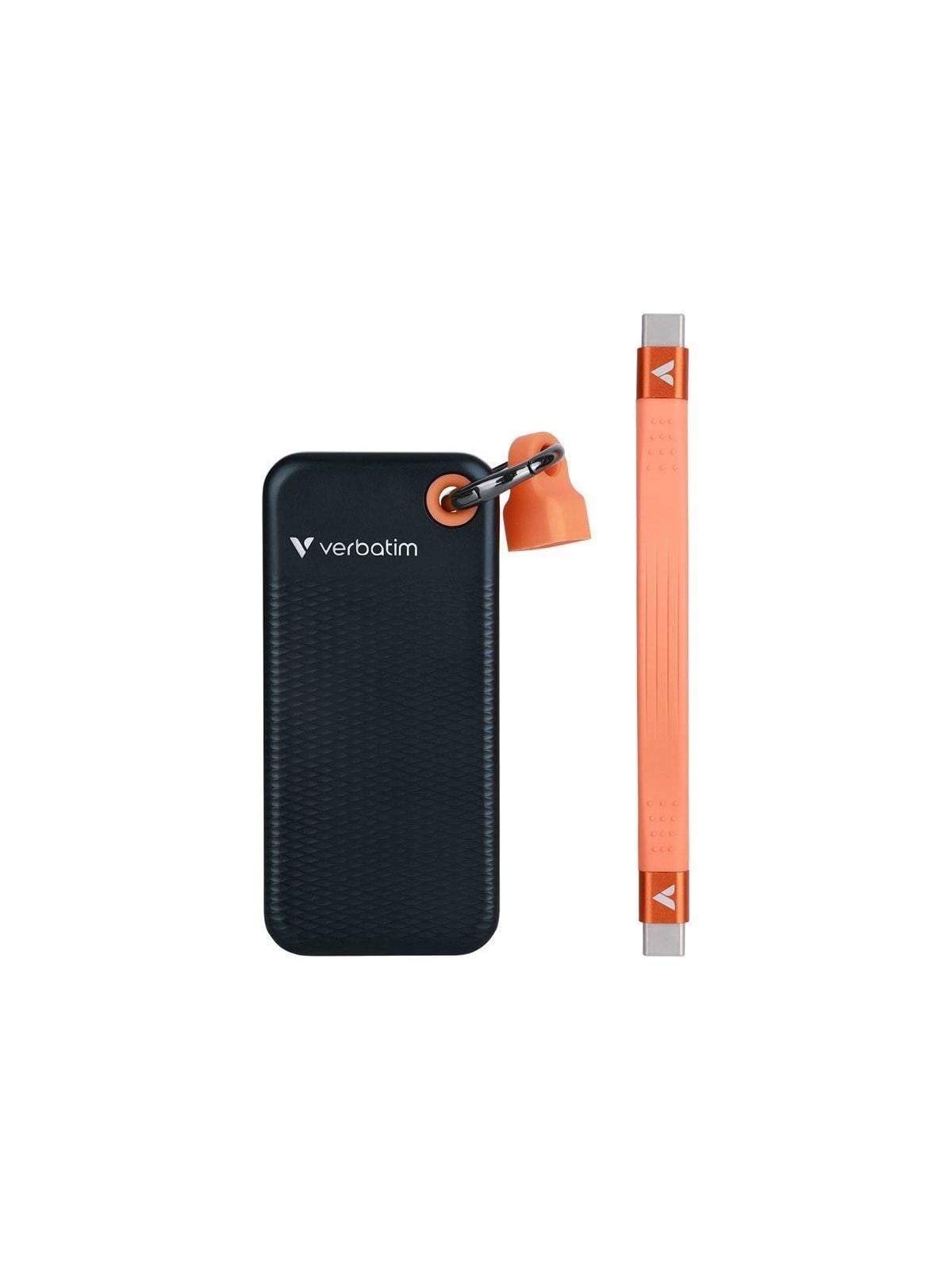 Verbatim Pocket SSD - 512GB - USB 3.2 Gen 2 - Schwarz / Orange