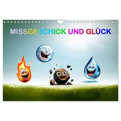 Missgeschick und Glück (Wandkalender 2026 DIN A4 quer), CALVENDO Monatskalender