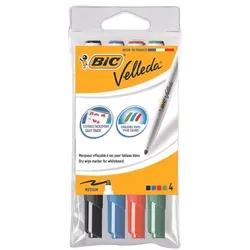 BIC 4er-Pack Whiteboard Marker »Velleda 1741« schwarz